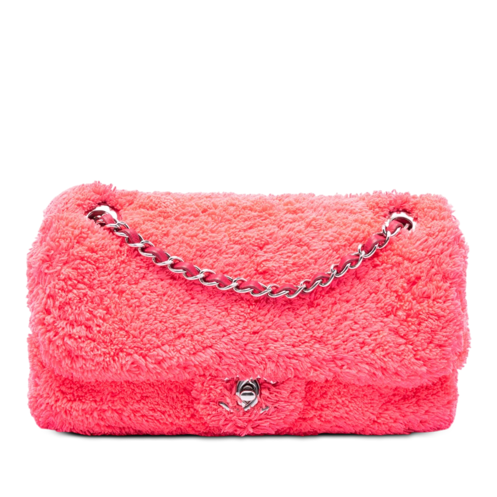 Pre-Loved Chanel Medium Quilted Terry Cloth Coco Beach Flap